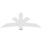Ekena Millwork Davenport Architectural Grade PVC Gable Bracket, 72"W x 27"H x 4"D x 6"F, 9/12 Pitch GBP072X27X0406DAV00 - alternate 5